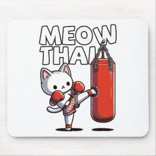 Alfombrilla De Ratón Muay Thai Cat
