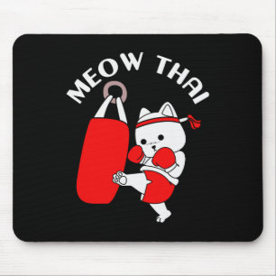 Alfombrilla De Ratón Muay Thai Cat Meow Thai