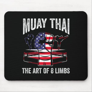 Alfombrilla De Ratón Muay Thai El Arte De Las 8 Extremidades Luchador A