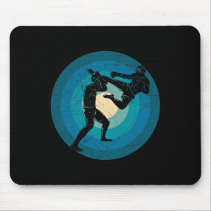 Alfombrilla De Ratón Muay Thai Retro Azul - Nak Muay, regalo de Kickbox
