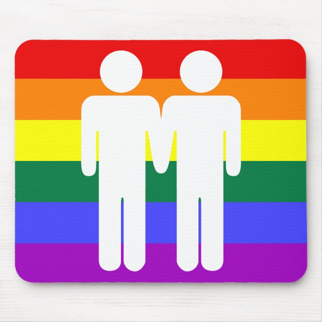 Alfombrilla De Ratón Muchacho + Arco iris Mousepad del muchacho (Frente)