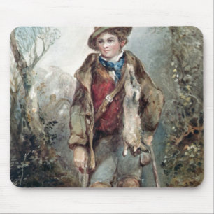 Alfombrilla De Ratón Muchacho con los conejos
