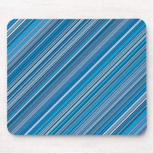 Alfombrilla De Ratón Muchas franjas multicolores en el azul…