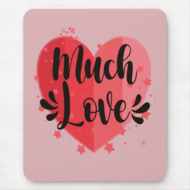 Alfombrilla De Ratón Mucho amor, gran corazón (Frente)