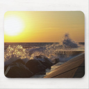 Alfombrilla De Ratón Muelle al atardecer