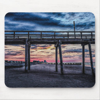 Alfombrilla De Ratón muelle impresionante al atardecer