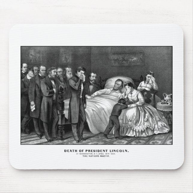 Alfombrilla De Ratón Muerte de presidente Lincoln (Frente)