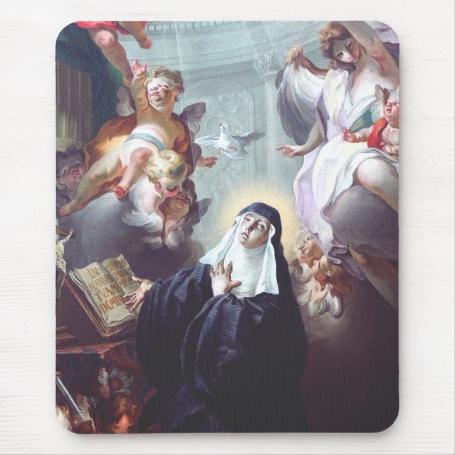 Alfombrilla De Ratón Muerte de Santa Escolástica (Frente)