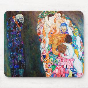 Alfombrilla De Ratón Muerte y vida, Gustav Klimt