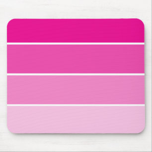 Alfombrilla De Ratón Muestras de pintura rosa brillante