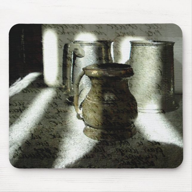 Alfombrilla De Ratón Mugs de cobre y de agua (Frente)