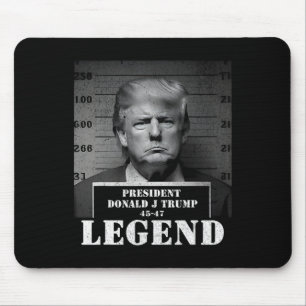 Alfombrilla De Ratón Mugshot del legado del presidente Trump