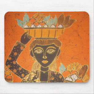 Alfombrilla De Ratón Mujer africana con imagen de cesta