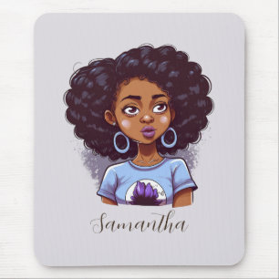 Alfombrilla De Ratón Mujer africana elegante