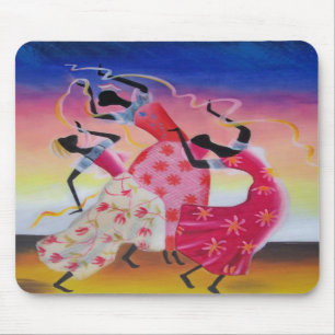 Alfombrilla De Ratón Mujer africana Mousepad del baile