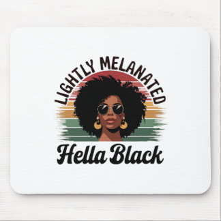 Alfombrilla De Ratón Mujer Afro Reina Ligeramente Melanizada Orgullosam