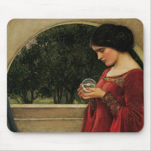Alfombrilla De Ratón Mujer Bola de Cristal Pintura de Waterhouse