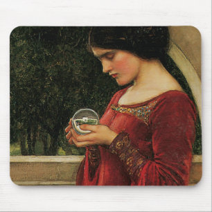 Alfombrilla De Ratón Mujer Bola de Cristal Pintura de Waterhouse
