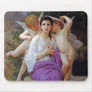 Alfombrilla De Ratón Mujer con Cupido, Bouguereau