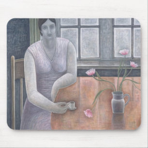 Alfombrilla De Ratón Mujer con la pequeña taza 2007