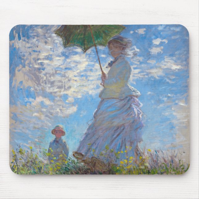Alfombrilla De Ratón Mujer con Parasol, Monet (Frente)