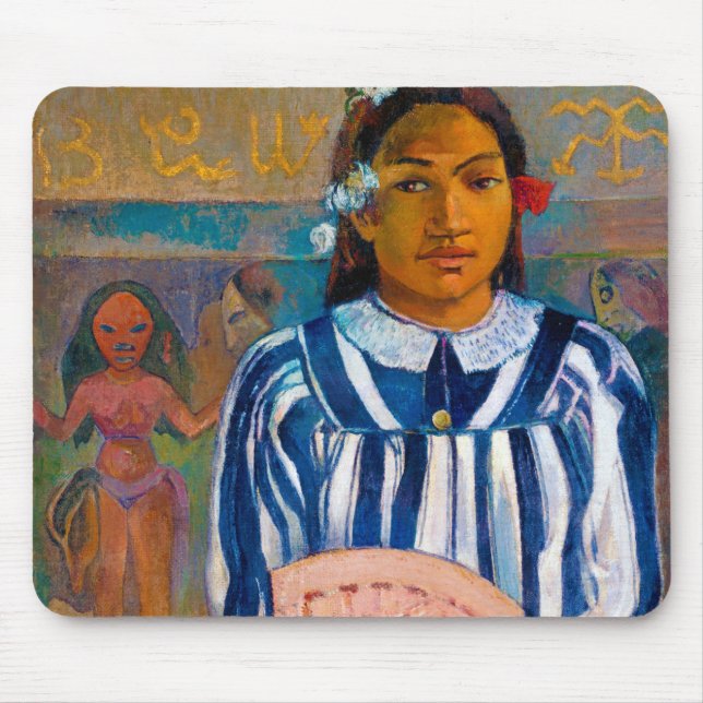 Alfombrilla De Ratón Mujer con ventilador, Gauguin (Frente)