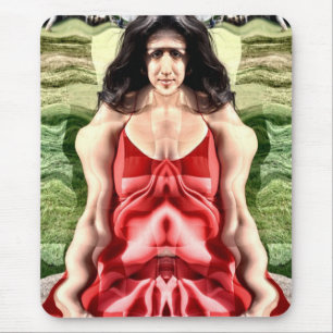 Alfombrilla De Ratón Mujer Cubista