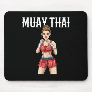 Alfombrilla De Ratón Mujer de Muay Thai - Boxeo y Kickboxing tailandés