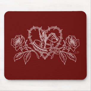 Alfombrilla De Ratón Mujer del Mousepad del oeste