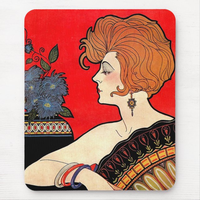Alfombrilla De Ratón Mujer en 1925 (Frente)