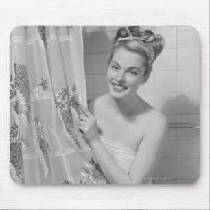 Alfombrilla De Ratón Mujer envuelta para arriba