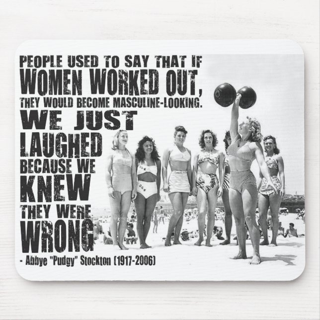 Alfombrilla De Ratón "Mujer fuerte" Motivacional (Frente)