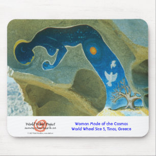 Alfombrilla De Ratón Mujer hecha del cojín del cosmos/de ratón