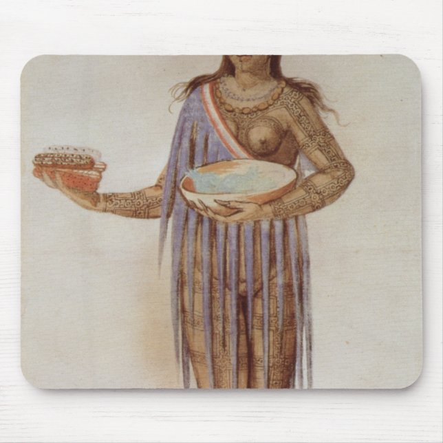 Alfombrilla De Ratón Mujer india de la Florida (Frente)