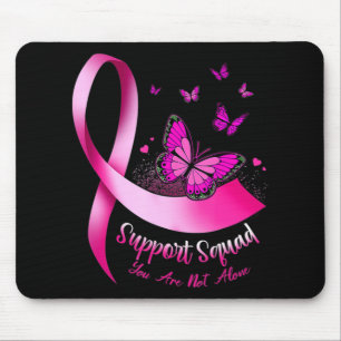 Alfombrilla De Ratón Mujer mariposa apoyo escuadrón cáncer de mama Guer