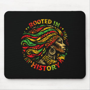 Alfombrilla De Ratón Mujer negra afro raíces africanas historia melanin