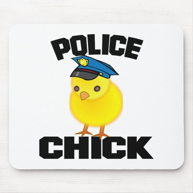 Alfombrilla De Ratón Mujer policial (Frente)