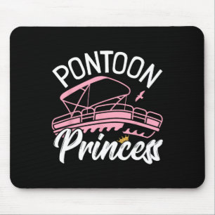 Alfombrilla De Ratón Mujer Pontoon Chica de barco I Pontoon Princesa Po