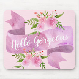Alfombrilla De Ratón Mujer Pretty Chic Floral Rubor Rosa Hello Preciosa