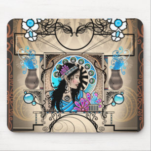 Alfombrilla De Ratón Mujer samaritana pintada en Art Nouveau