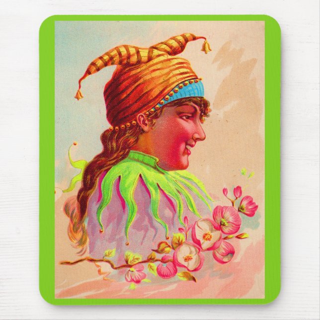 Alfombrilla De Ratón Mujer victoriana jester (Frente)