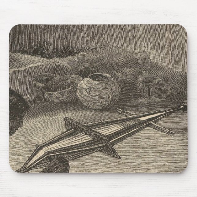 Alfombrilla De Ratón Mujer Zuni tejiendo cinturón (Frente)