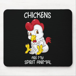 Alfombrilla De Ratón Mujeres Animal Espiritual Pollo Granjera Gallinero