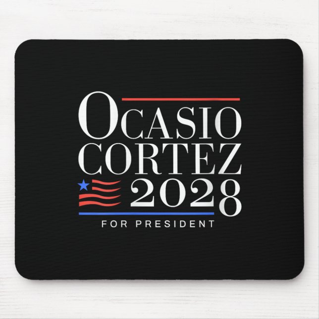 Alfombrilla De Ratón Mujeres Aoc para Presidente 2028 V-cuello (Frente)