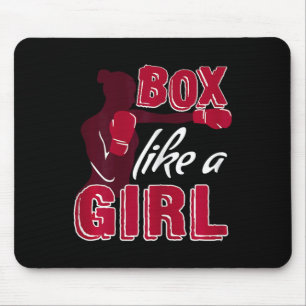 Alfombrilla De Ratón Mujeres Boxean Como Una Chica Regalo Divertido De
