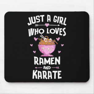 Alfombrilla De Ratón Mujeres Chicas De Regalos De Ramen Y Karate
