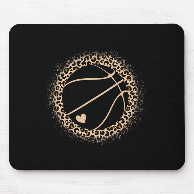 Alfombrilla De Ratón Mujeres Chicas del estampado de leopardo de balonc (Frente)