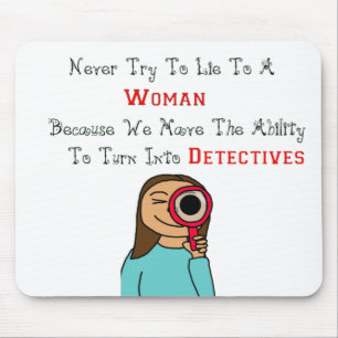 Alfombrilla De Ratón mujeres como detectives