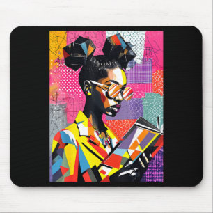Alfombrilla De Ratón Mujeres educadas de la historia negra geométrica l