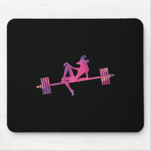 Alfombrilla De Ratón Mujeres Halloween Witch Halloween Gym trabajando